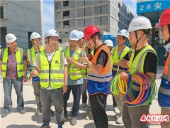 中建三局西安高新云熙港项目工地上的安全趣味运动会